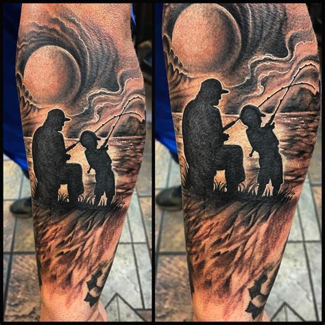 Father Son Tattoos for Back