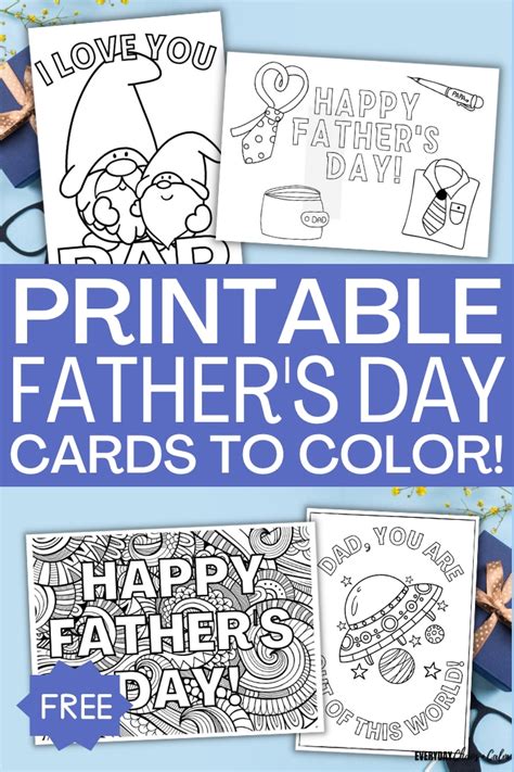 Father's Day Cards Printable for Dads