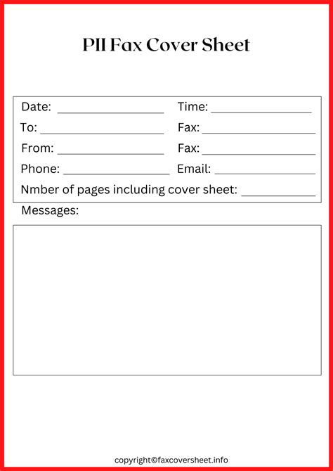 Fax Cover Sheet Tips