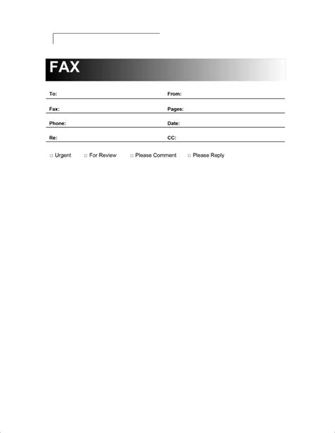 Fax Template Design