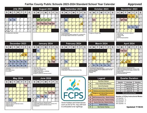 FCPS Calendar Image 1