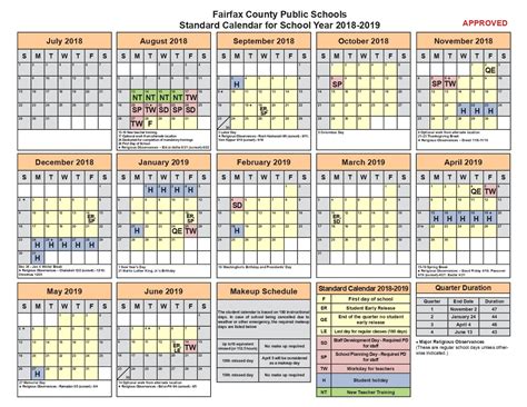 FCPS Calendar Structure