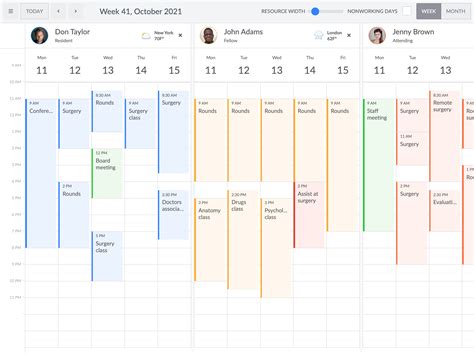 Features of React Calendar Timeline