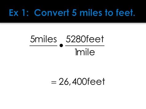 Feet to Miles Conversion Formula - Gallery