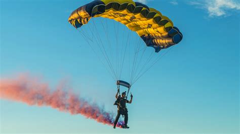 Female Navy SEAL parachuting