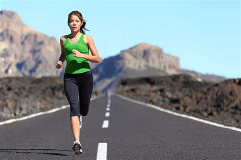 Female soldier running