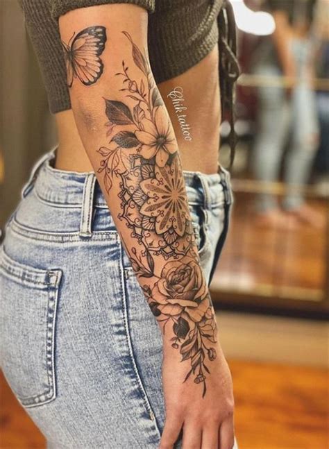 Female sleeve tattoo placement