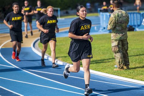 Female soldier running