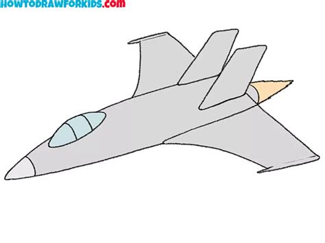 A realistic drawing of a fighter jet