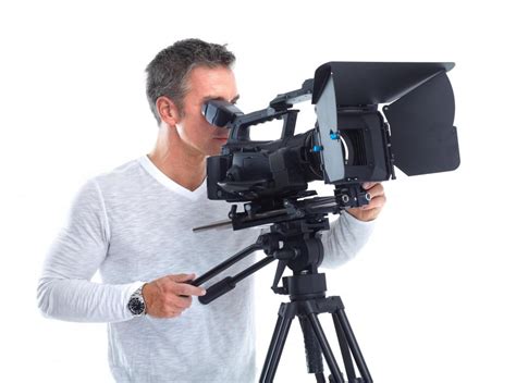 Videographer on a film set