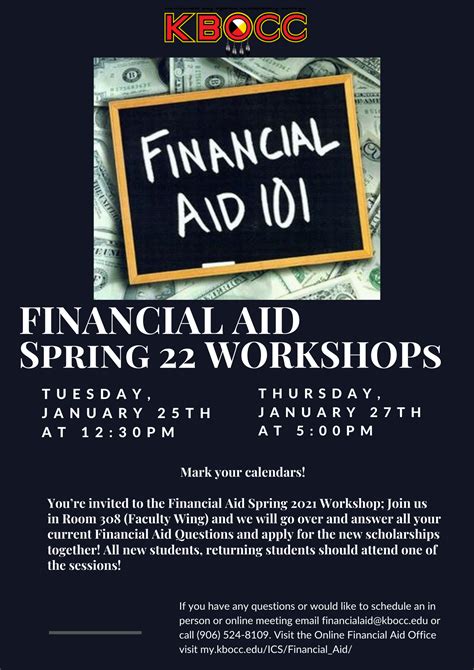 Financial Aid Workshops and Resources