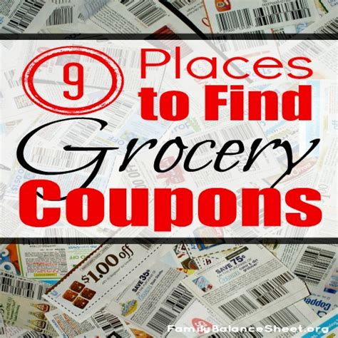 find grocery coupons