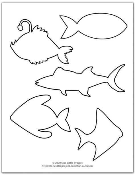 Fish printable template image 1