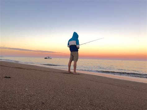 Fishing at Onslow Beach