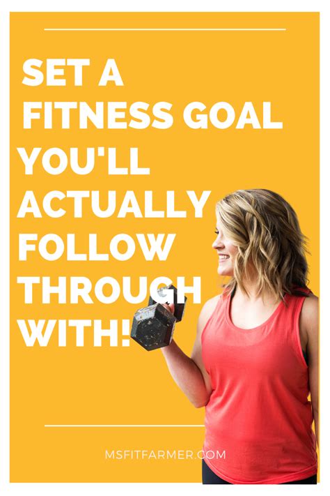 Fitness Goal Setting