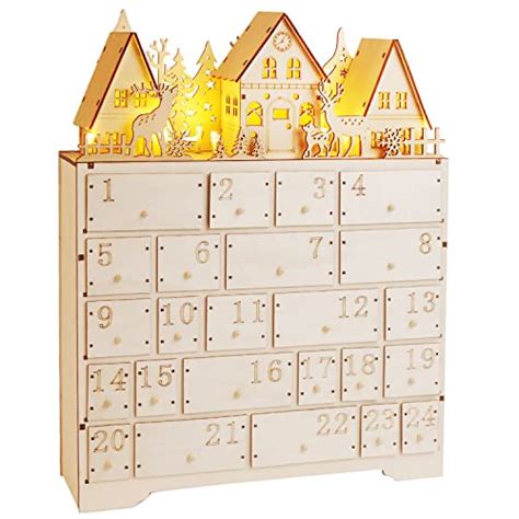 Five Wooden Advent Calendars