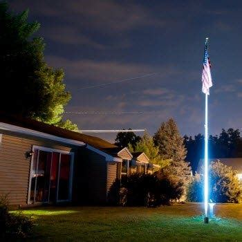 Pay attention to lighting when photographing the US flag at night