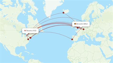 Flight route from Russia to America