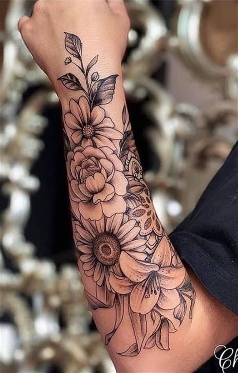 Floral Sleeve Tattoos