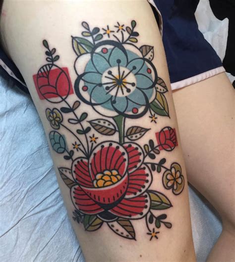 Floral tattoos