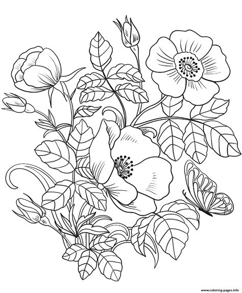 Flower Coloring Book