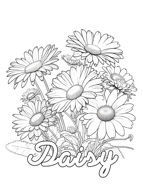 Flower Coloring Pages for Adults