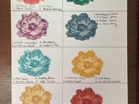 Flower coloring techniques