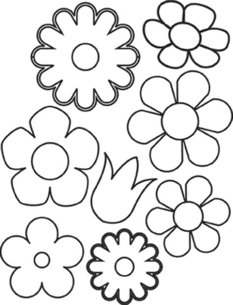 flower coloring page variations