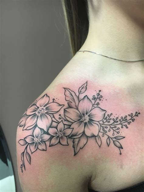 Flower Shoulder Tattoo Inspirations