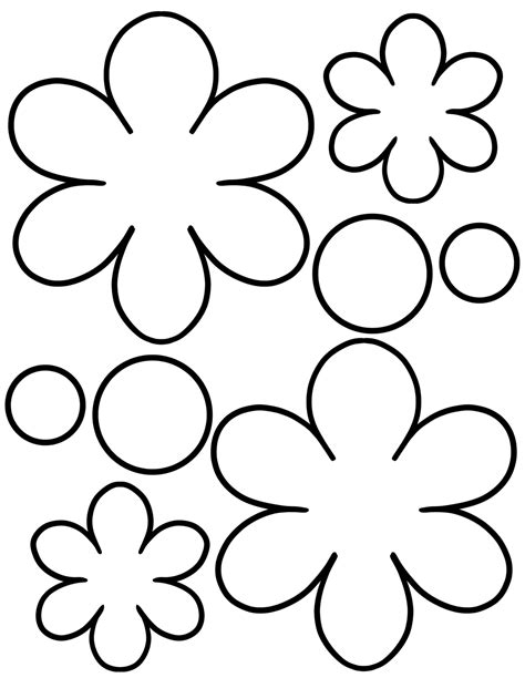 Flower template printable