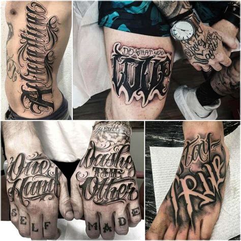 Font Tattoos Styles