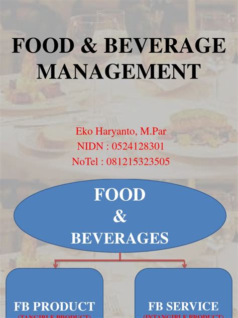 Food and Beverage Management