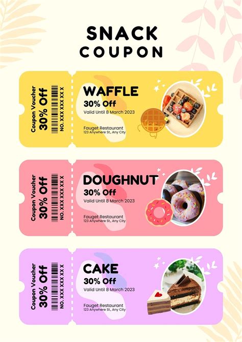 Description of Food Coupons