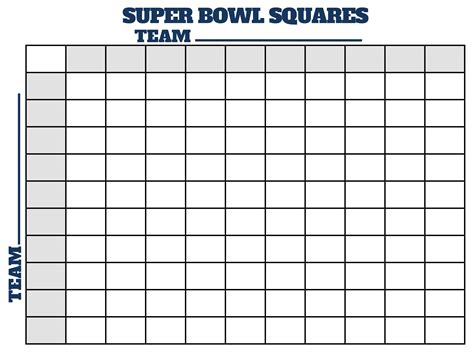 Football Squares Templates