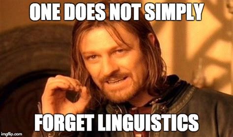 Forget linguistics