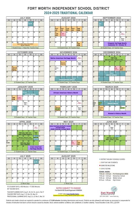 Fort Worth ISD Calendar and Community Events