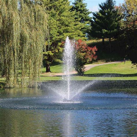 A fountain in a park