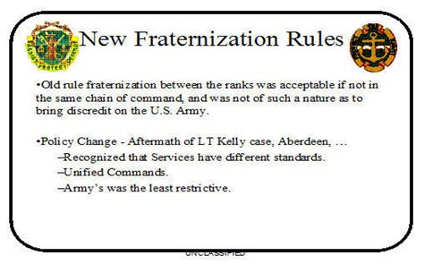 Fraternization Education