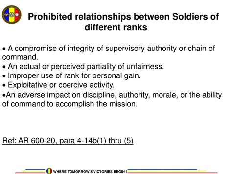 Fraternization Policy Army Regulation