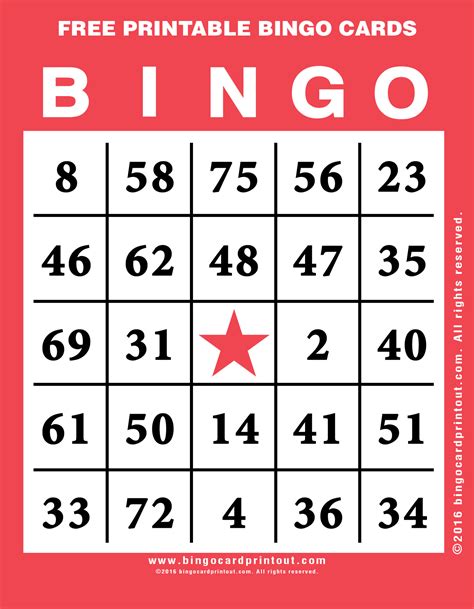 Free bingo cards