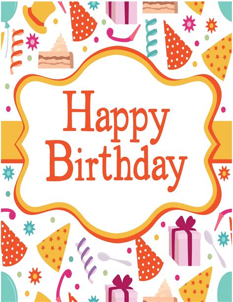 Free Birthday Card Printables Designs