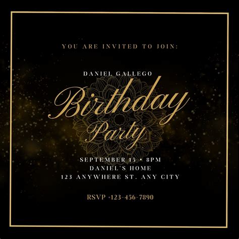 Free Birthday Invites for Adults