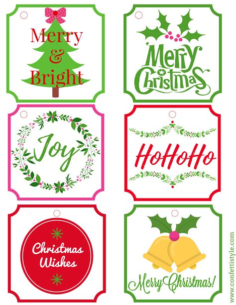 Free Christmas Gift Tags Printable