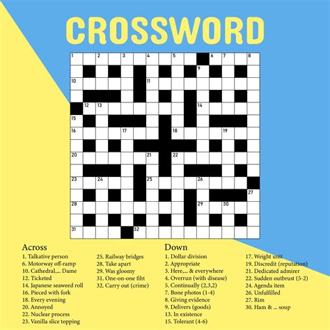 Free Crosswords for Adults Example