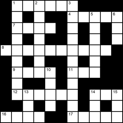 Free Crosswords Printable for Beginners