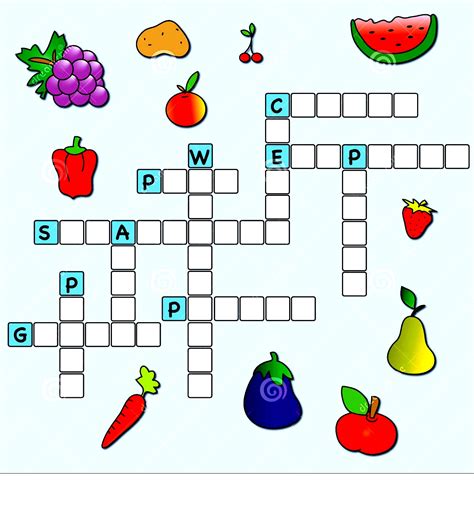 Free Crosswords for Kids Example