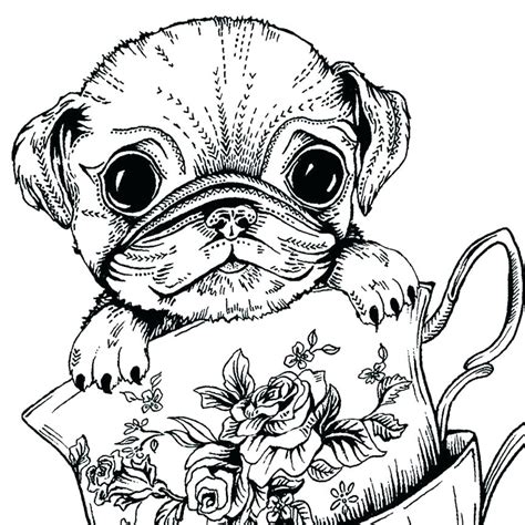 Free Dog Coloring Pages for Adults