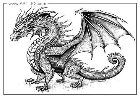 A website offering free dragon prints for download