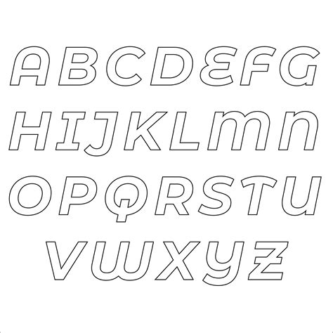 Free Letter Stencils Printable for Advanced Users