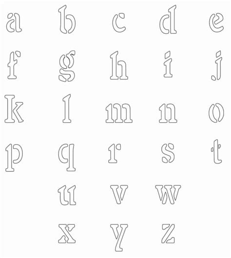 Free Letter Stencils Printable for Crafty Individuals